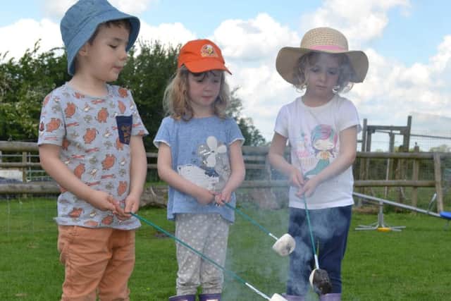 Toasting marshmallows by the fire PHOTO: Supplied