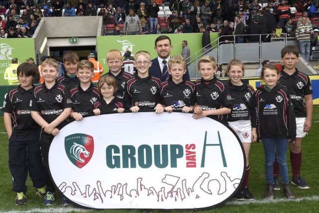 Melton RFC junior players at Leicester Tigers. EMN-171005-150110002