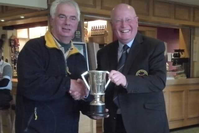 Mezz Watchorn (left), pictured here in previous cup-winning mode, won the first major trophy of the year at Melton GC EMN-170518-113625002