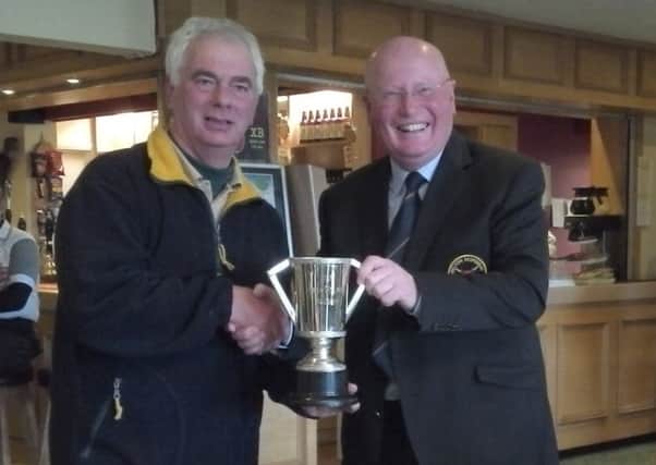Mezz Watchorn (left), pictured here in previous cup-winning mode, won the first major trophy of the year at Melton GC EMN-170518-113625002