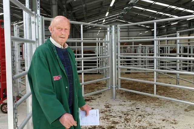 Great Dalby farmer David Johnson visits the new livestock building at Melton Cattle Market EMN-170523-154925001