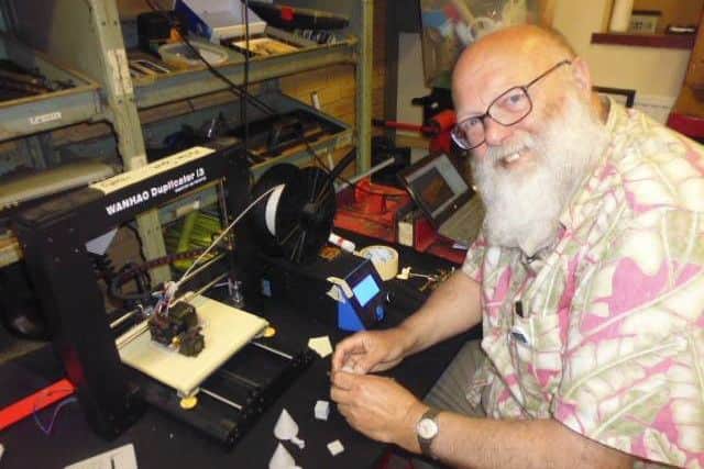 Lloyd Stevens with his 3D printer PHOTO: Supplied