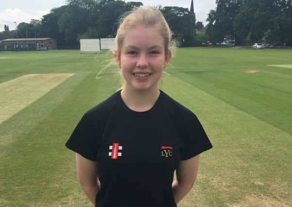 Promising young cricketer Olivia Gilbertson made her debut as county captain last weekend EMN-170531-143511002