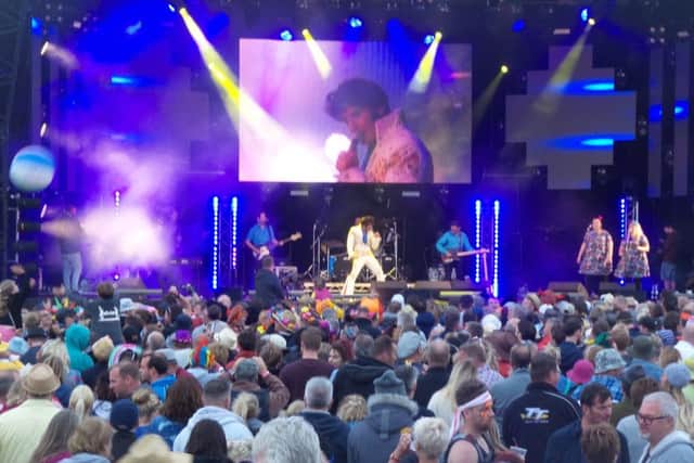 Gordon Davis Elvis performs on the main stage PHOTO: Supplied