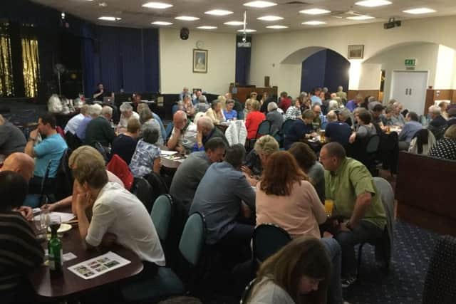 Teams go head to head in the Melton Mowbray Royal British Legions concert room PHOTO: Supplied