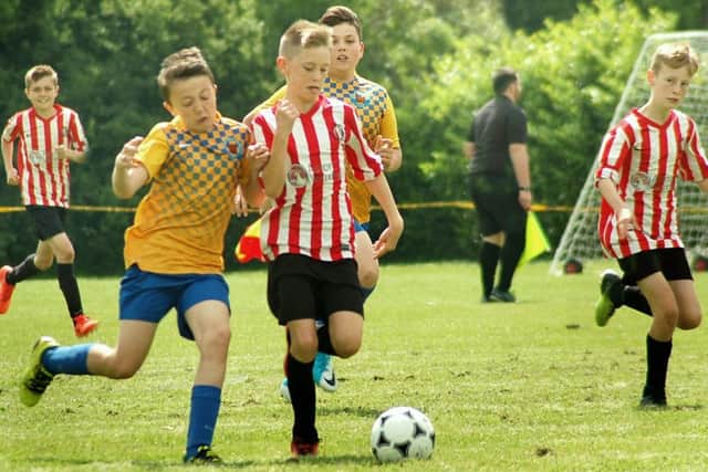 Mowbray Rangers and Kirkby go head to head in the under 12s competition EMN-170706-160326002