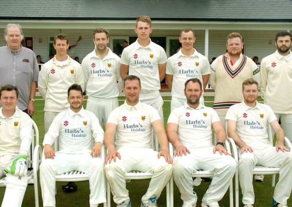 Barkby United First XI, from left, back - Hugh Asher, Matt Boyce, Rob Townsend, Will Fazackerly, Ian Kirk, David Tew, Cameron Sharp; front - Ben Silver, Jamie Drake, Steve Flowers, Tom Flowers, Aiden Morris. EMN-170613-091726002
