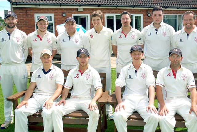 Thorpe Arnold First XI, from left, back - Mark Starkey, Myles Hickman, Mark Carnell, Gallagher Plowman, James Pepperdine, Charlie Read, Tim Hirst; front - Sam Pollard, Rich Garner, Lewis Perry, Rich Randall. EMN-170613-101232002