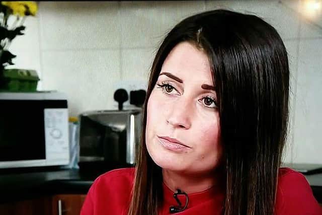 Melton woman Holly Jones pictured being interviewed on the BBC TV News after narrowly escaping being a victim of the three terrorists who attacked people on London Bridge and in Borough Market EMN-170614-131046001
