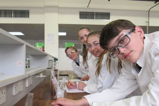Ratcliffe College's triumphant next generation of scientists - Oliver Hunt, Nigel Denham, Annie Rose Reddin and Marley Totton PHOTO: Supplied