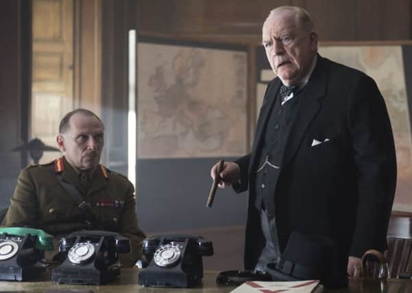 Pictured: Danny Webb as Alan Brooke and Brian Cox as Winston Churchill PHOTO: PA Photo/Lionsgate