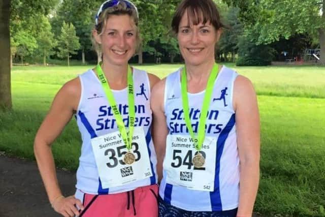 Natalie Teece (left) and Liz Goodbourn both won categories at the latest Leicester 5k race EMN-170620-184054002
