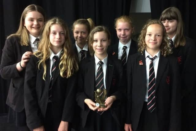 John Ferneleys girls under 13s also beat Babinton in the county final. From left, back  Libby Perkins, Ellie Cook-Snow, Daisy Sharpe, Jess Hinch; front  Amy Helstrip, Rebecca Fields, Eleanor Taylor EMN-170621-172606002