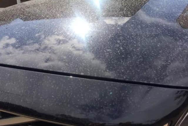 Cars across Leicestershire have been left covered in a layer of red dust