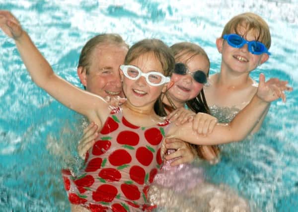The Langford family enjoy their Splash session in the pool PHOTO: Tim Williams