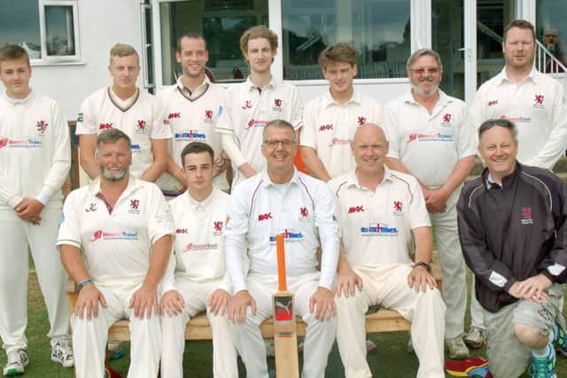 Egerton Park Second XI, from left, back - Anthony Pedlar, Tom Barnard, Dave Burdett, Michael Dover-Jacques, Harry Wells, Chris Geary, Barney Simons;  front - Jason Creed, Connor Beeken, Greg Tyler, Paul Bailey, Ian Dover-Jacques. EMN-170627-121605002