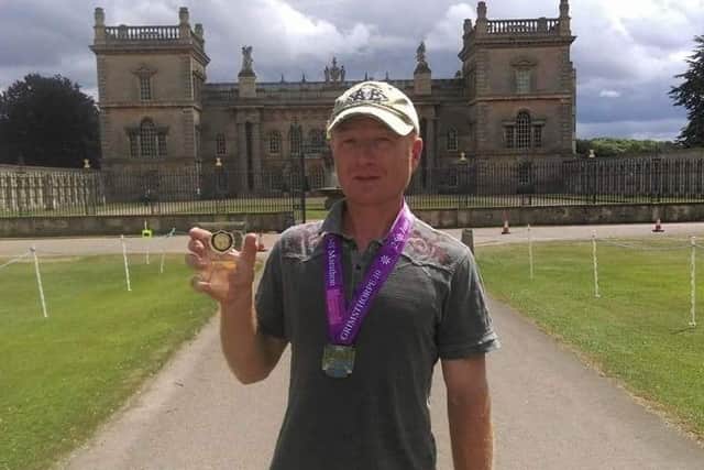 Stuart Shaw was the fastest vet 45 runner at the Grimsthorpe Castle Half EMN-170627-153218002