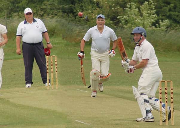 Nigel Lewis sends a Jack Playle delivery to the boundary EMN-170627-175439002
