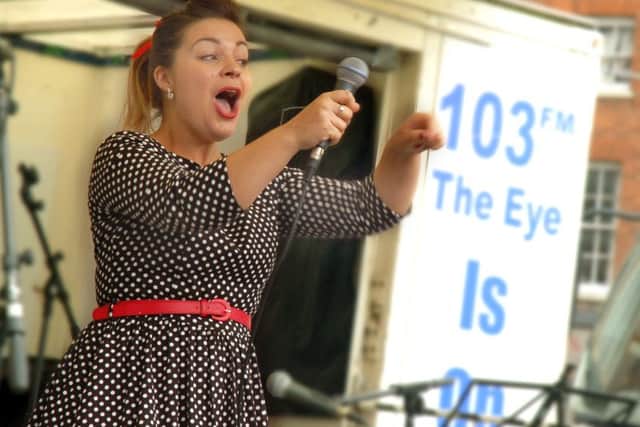 Natalie Nightingale belts out a few golden oldies PHOTO: Tim Williams