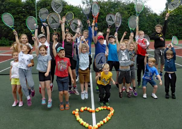 Budding young players at Hamilton Tennis Club's open day EMN-170629-104941002