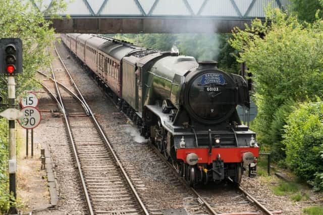Michael Seddon took this picture of the Flying Scotsman approaching Melton Station EMN-170307-121604001