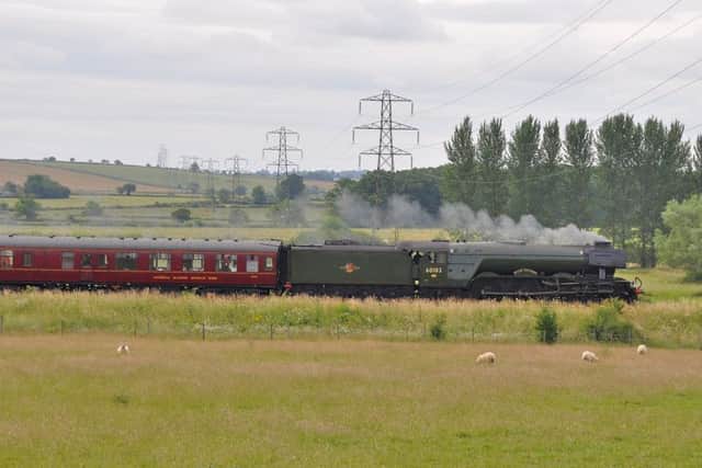 Reader Paul Davies captured this shot of the Flying Scotsman on Saturday near Wyfordby EMN-170307-121629001
