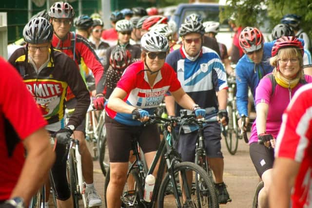 Looking forward to a day of cycling PHOTO: Tim Williams