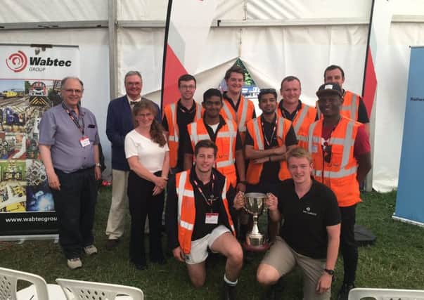 Overall Winner at the Institution of Mechanical Engineers Railway Challenge 2017 - The SNC-Lavalin Rail and Transit team PHOTO: Supplied