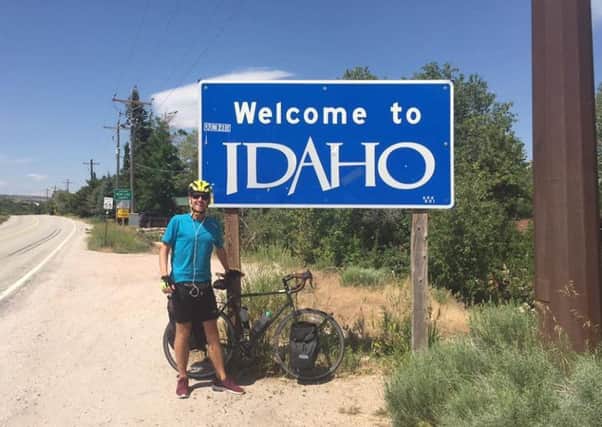 Chris Pendleton on his cycle across the USA after having heart surgery as as a two-year-old toddler EMN-171107-183410001