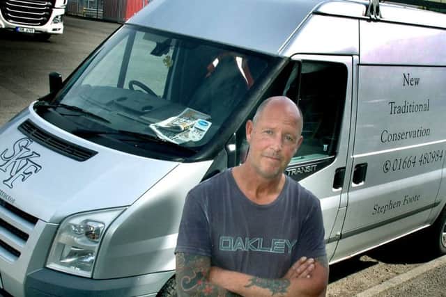 Melton plasterer Stephen Foote, who had tools valued at up to £3,000 stolen from his vehicle - part of a spate of such thefts in the area EMN-171107-133819001