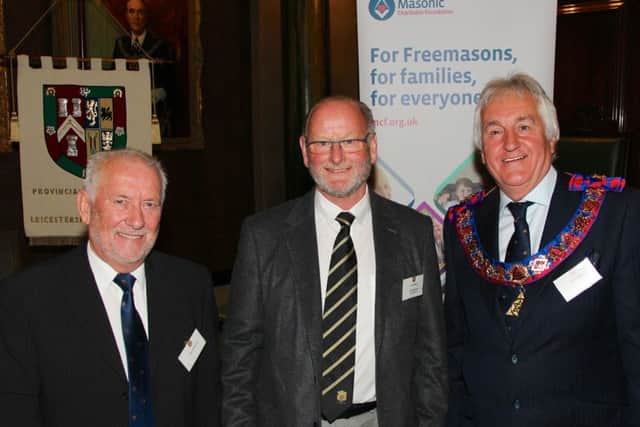 Pete Williamson, Roy Jackson (Matt Hampson Foundation) and Peter Kinder PHOTO: Andy Green
