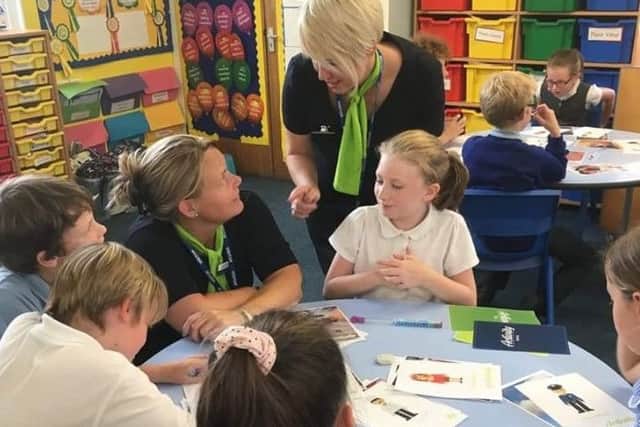 Children talk finances with Sarah and Tracy PHOTO: Supplied