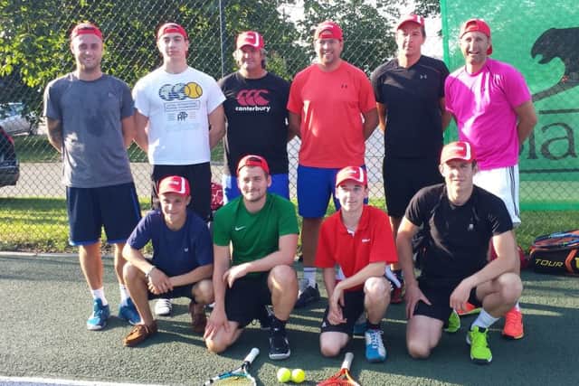 Melton Mowbray TC mens second team, from left, back - Jake Beagle, Alex Horobin, Jason Wheatley, Justin Horobin, John Sturmey, Neil Johnson; front - Tom Dryell, Kane Radford, Ollie Aley, Simon Hawthorne. Missing from photo: Sam Dryell, Noah Johnson