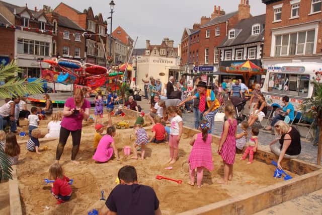 A hive of activity in the Melton by the Sea sandpit PHOTO: Tim Williams
