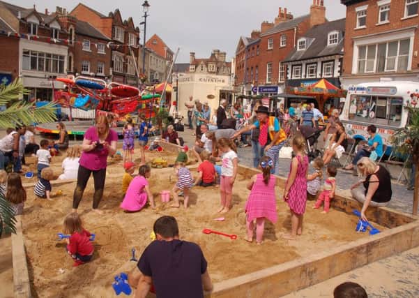 A hive of activity in the Melton by the Sea sandpit PHOTO: Tim Williams
