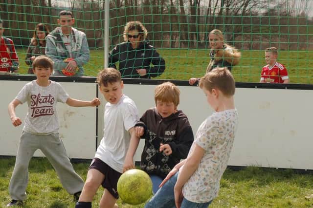 Four-a-side football PHOTO: Tim Williams