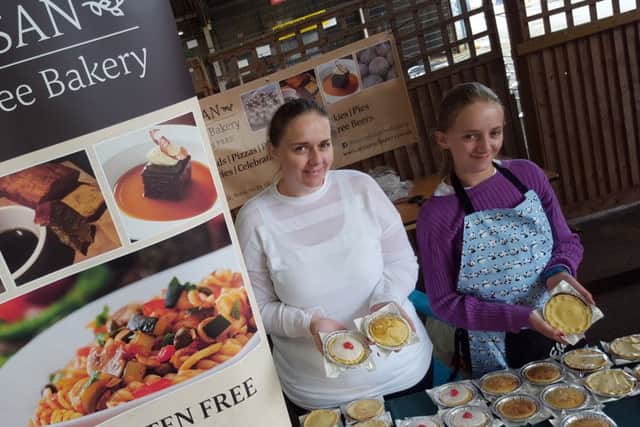 Michelle and Eleanor Colbourne sell their products from the Gluten Free Bakery PHOTO: Tim Williams