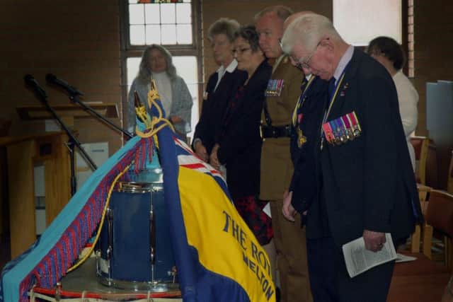 Prayers are observed at a service to commemorate the 100th anniversary of Melton's fallen at the Battle of Passchendaele during the First World War EMN-170108-110640001