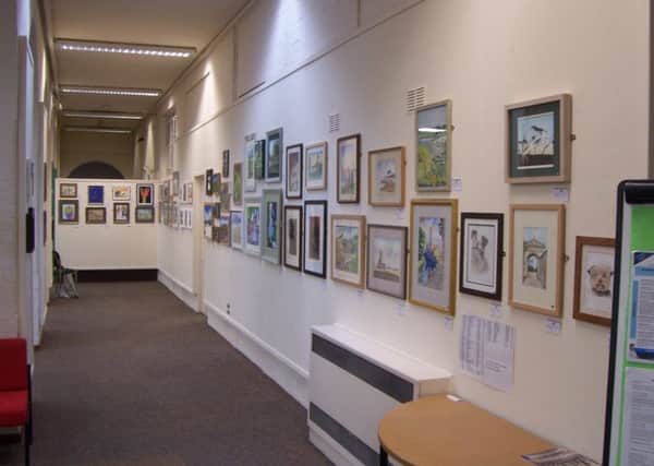Gallery of paintings at Melton Library PHOTO: Supplied