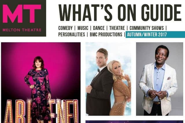 Grab your copy of Melton Theatre's What's On Guide Autumn/Winter 2017 PHOTO: Supplied