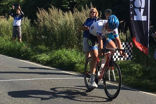 Tom Chandler sets off on his time trial at the Kalas Cup EMN-170908-145402002