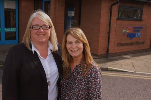 Gloucester House centre manager Rhonda Fazackerley with day care organiser Angie Perduno EMN-170815-163735001