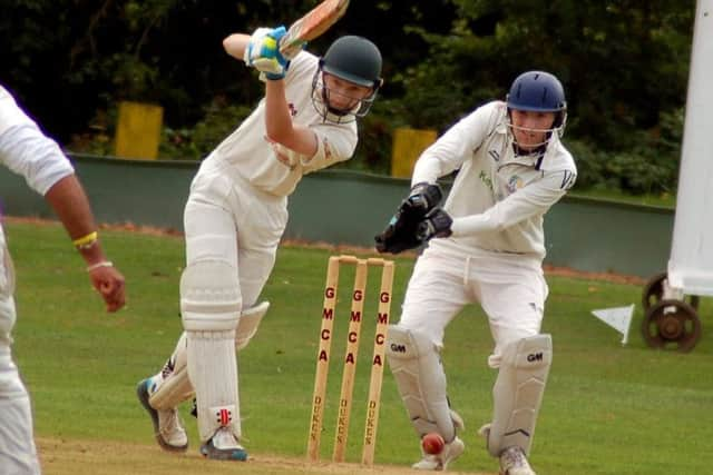 Alex Barber at the crease for Egerton Park's Sunday XI EMN-170816-130800002