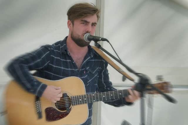 Melton-born musician and star of BBC's The Voice talent show, Howard Rose, performs at Melton's first Teenage Market event in 2015 EMN-171209-153950001