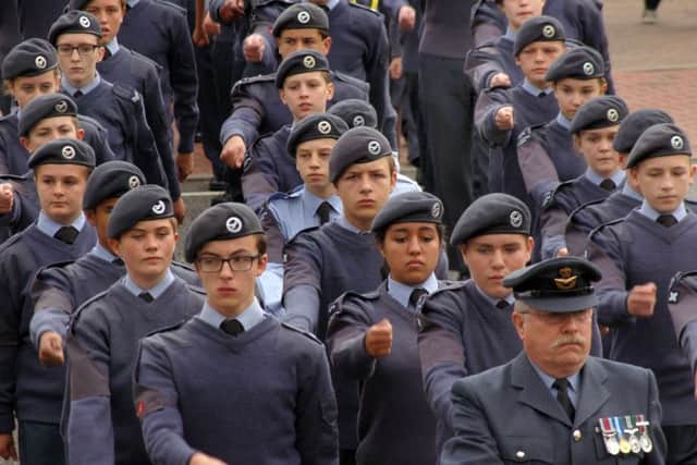 Air Cadets take part in the 2016 Battle of Britain parade through Melton EMN-170913-171724001