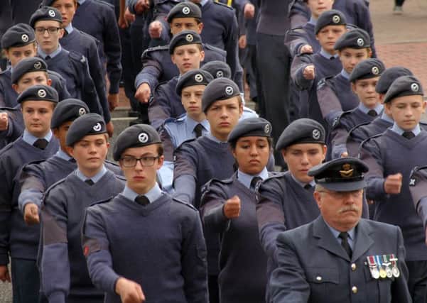 Air Cadets take part in the 2016 Battle of Britain parade through Melton EMN-170913-171724001