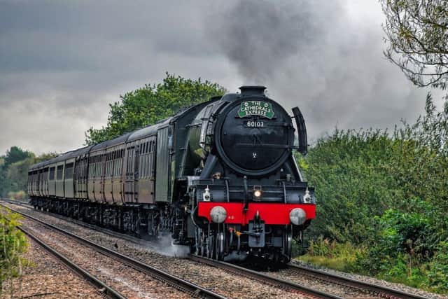 The Flying Scotsman passes Wyfordby as it travels from London up to York.
PHOTO PAUL DAVIES EMN-170915-154014001