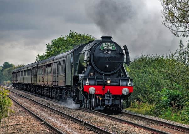 The Flying Scotsman passes Wyfordby as it travels from London up to York.
PHOTO PAUL DAVIES EMN-170915-154014001