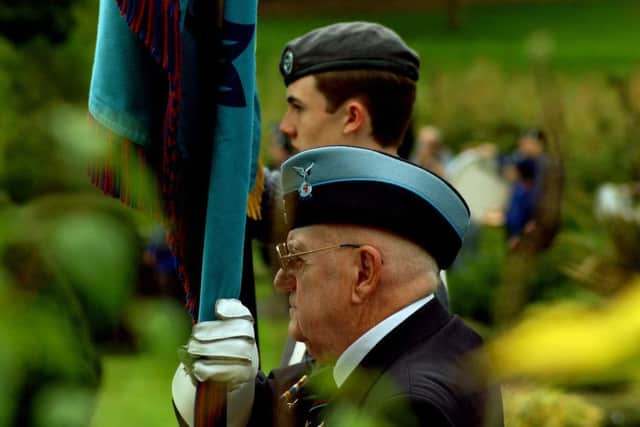 RAFA representatives line up at the ceremony during the Battle of Britain parade EMN-170918-101920001