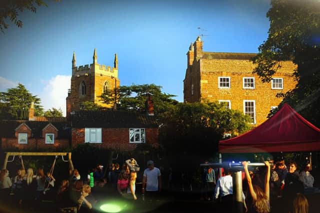 Evening sets in on the village park PHOTO: Martin Fagan